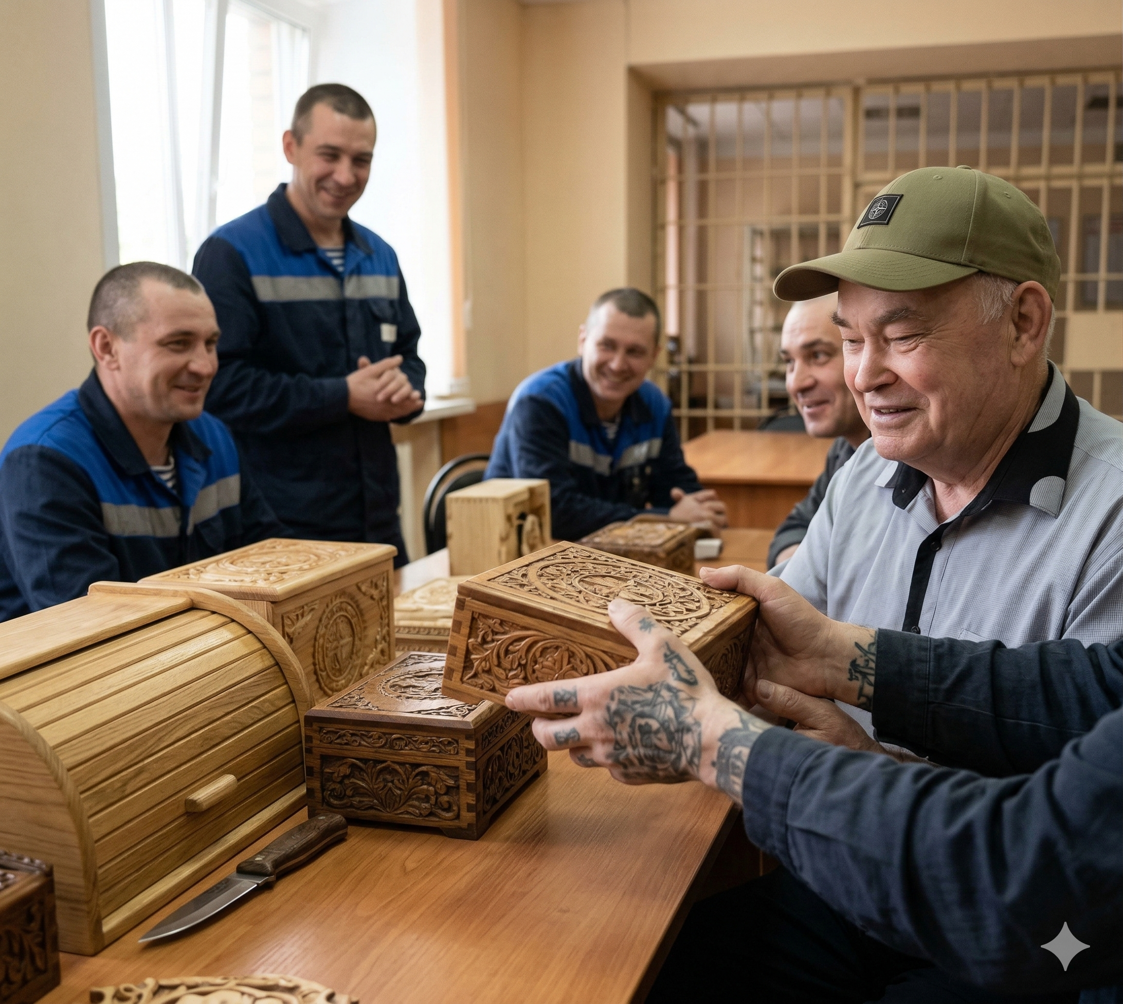 Работа в колонии для особо опасных преступников.